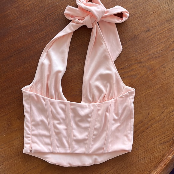 Zara pink corset halter top - Picture 3 of 3